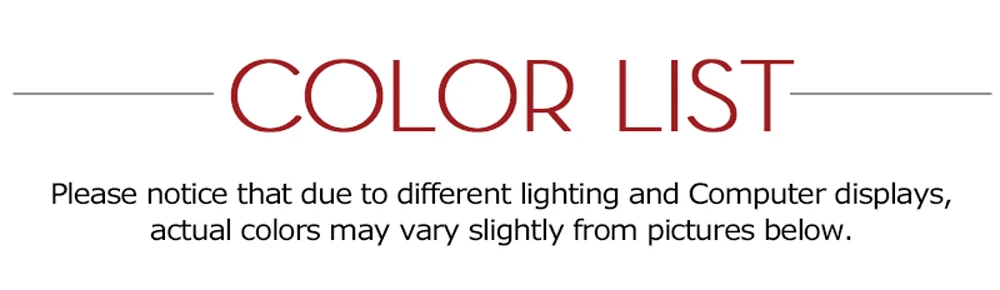 color list