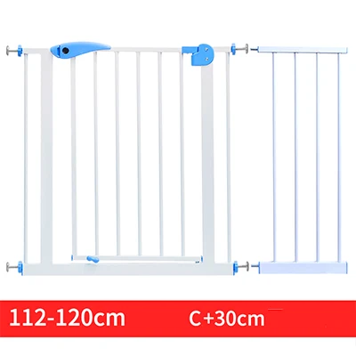 65-130 см Детская безопасность забор двери Детские лестничные перила изоляция двери бар pet забор без ударов - Цвет: 112-120 cm