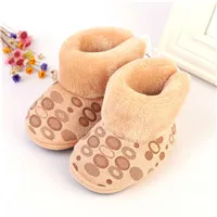 Детские Сапоги и ботинки для девочек зимние Обувь для малышей Модная одежда для детей, Детская мода обувь для девочек Мех животных теплые зимние сапоги - Цвет: 4