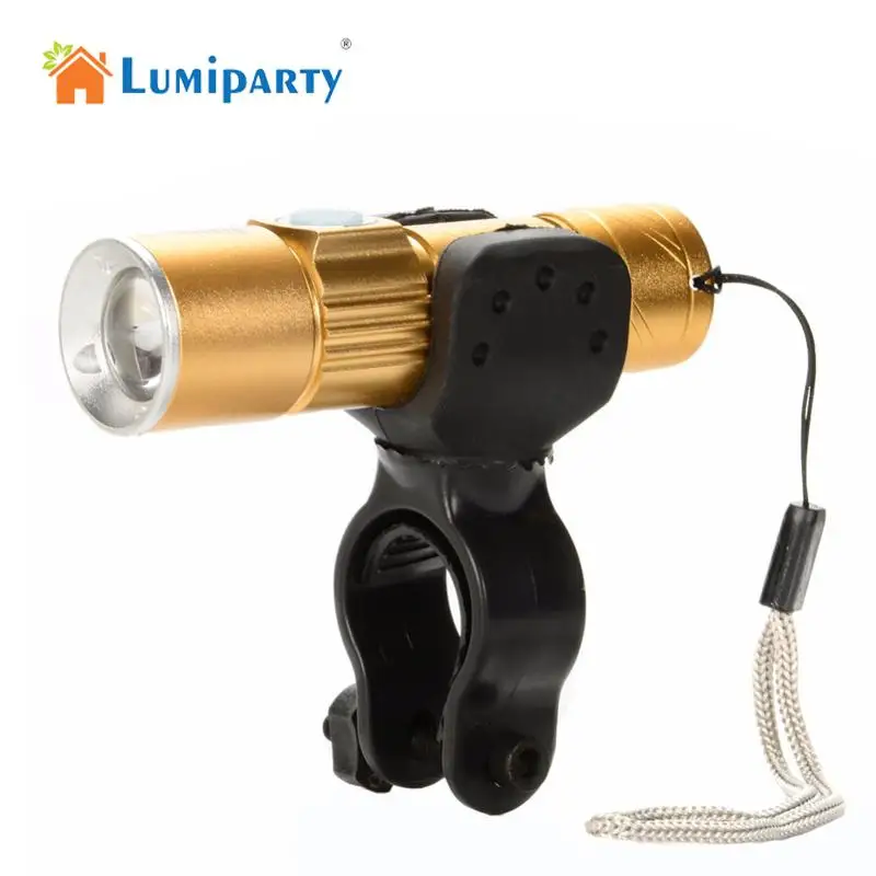 

LED Mini Cycle Lamp Built-in Battery USB Rechargeable Zooming Flashlight Waterproof Mountain Bicycle Headlights