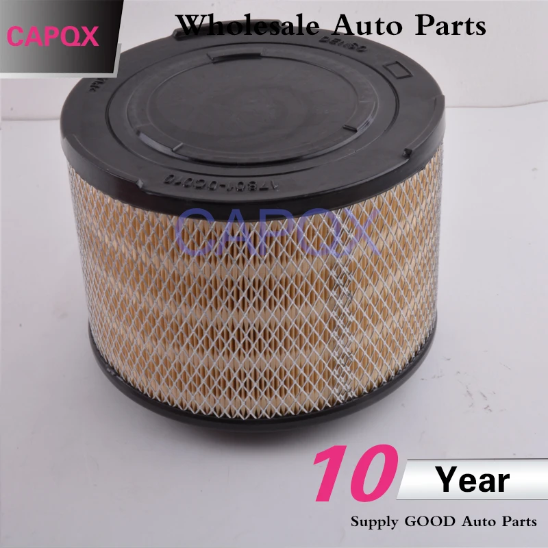 Capqx элемент воздушного фильтра для Toyota HILUX 2004-2010 2011 2012 2013- FORTUNER 2005- INNOVA KIJANG 2004-2012 17801-0C010