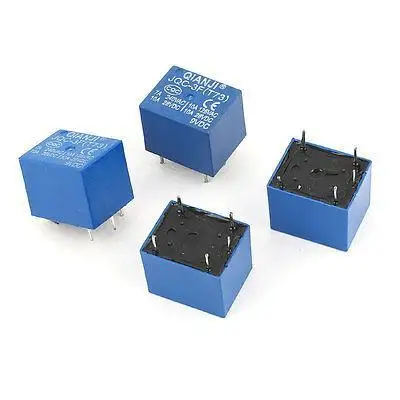 

4 Pcs JQC-3F(T73) 5Pin SPST Power Relay DC 9V Coil 28V AC 125V 240V Load