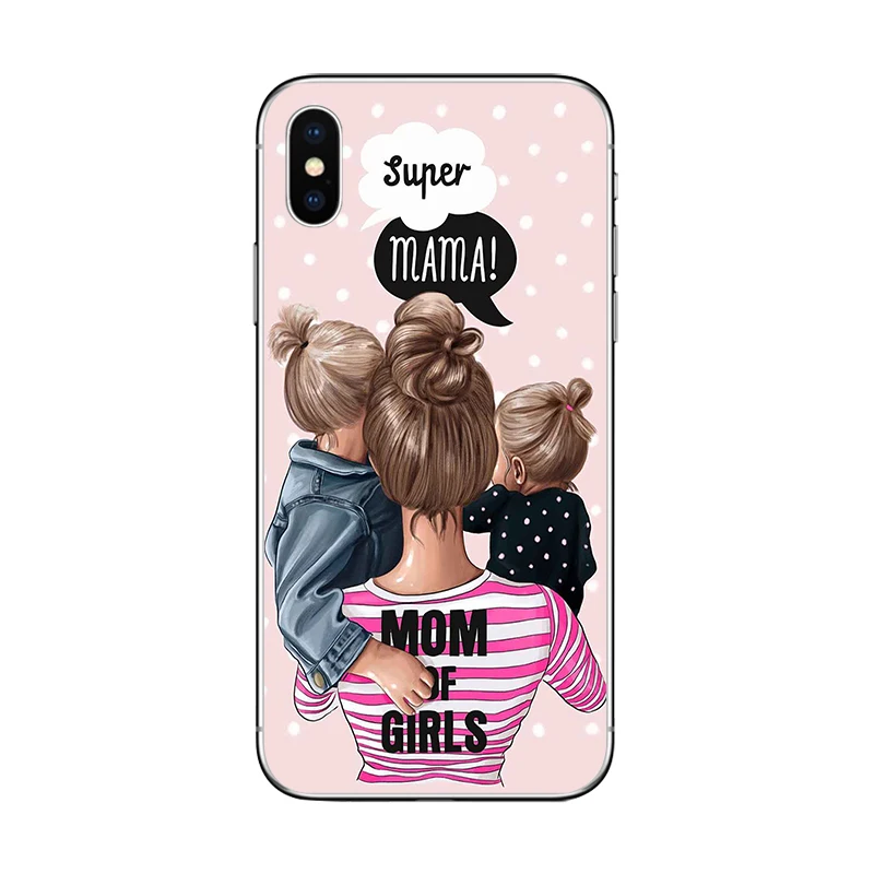 Чехол для телефона ciciber queen Super Mom Girls для iPhone 7 8 6 6s Plus X XR XS MAX 5 5S SE чехол для iPhone 11 Pro Max мягкий чехол из ТПУ - Цвет: Patterned 2