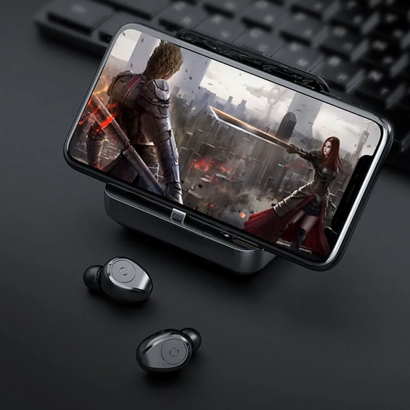 Bluetooth наушники 5 0 Mini True беспроводные стерео гарнитуры с шумоподавлением зарядным