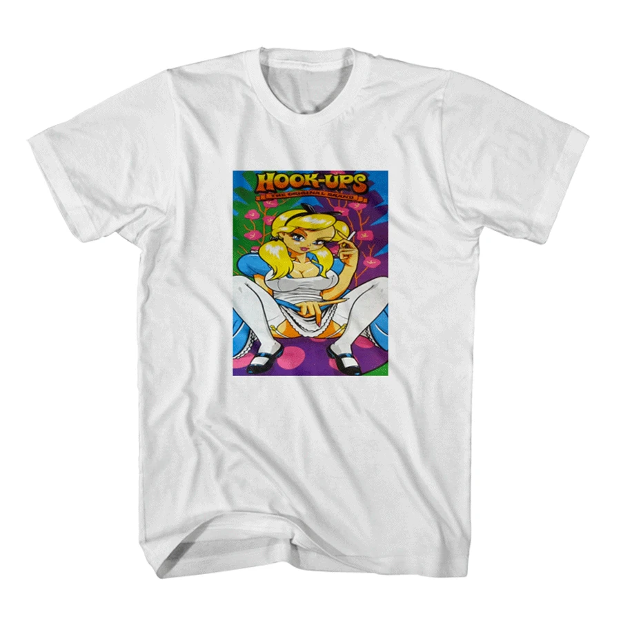

Gildan vintage hook ups alisons wonderland sexy T-Shirt Men's tee Short Sleeve