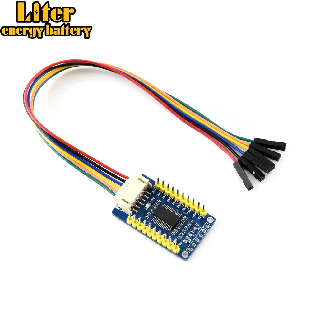 

MCP23017 IO Expansion Board, I2C Interface, Expands 16 I/O Pins Interrupt pins: INTA, INTB Onboard voltage translator