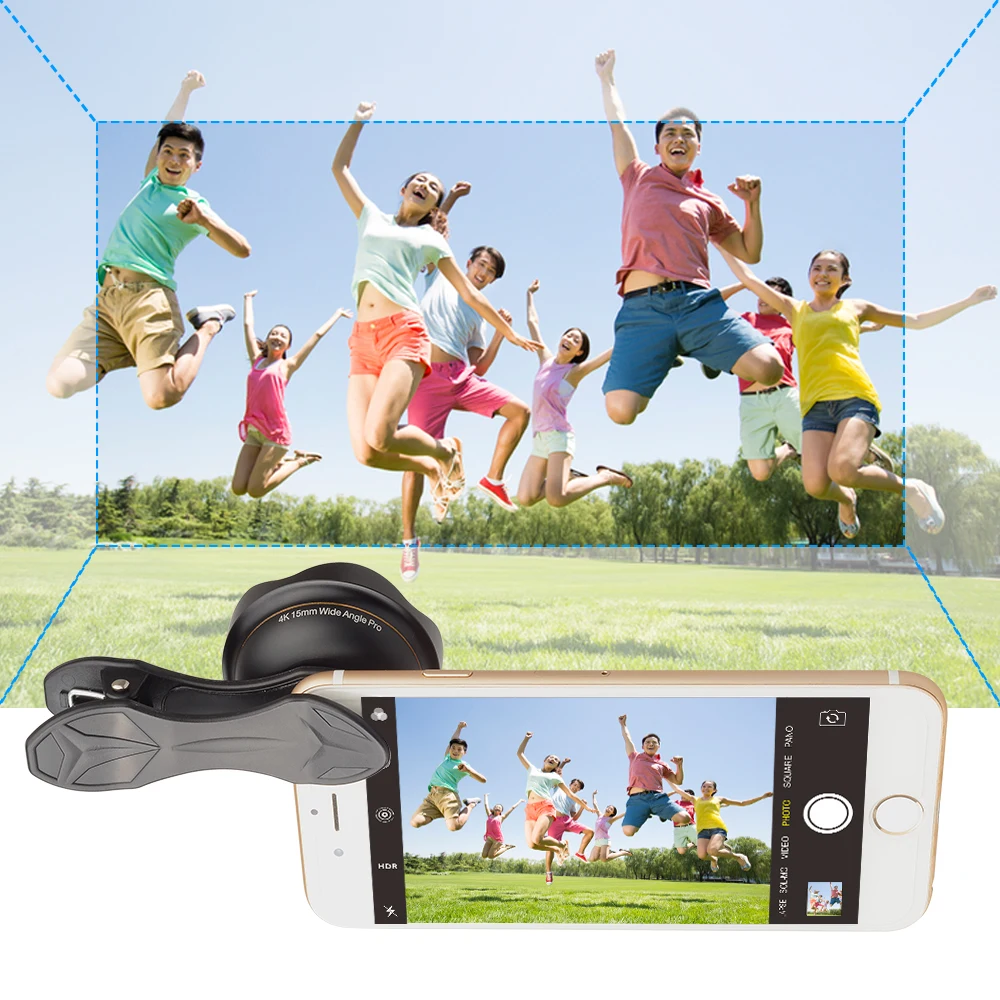 APEXEL Optic HD 15 мм объектив для телефона 0 5X4 k широкоугольные линзы объектива камеры