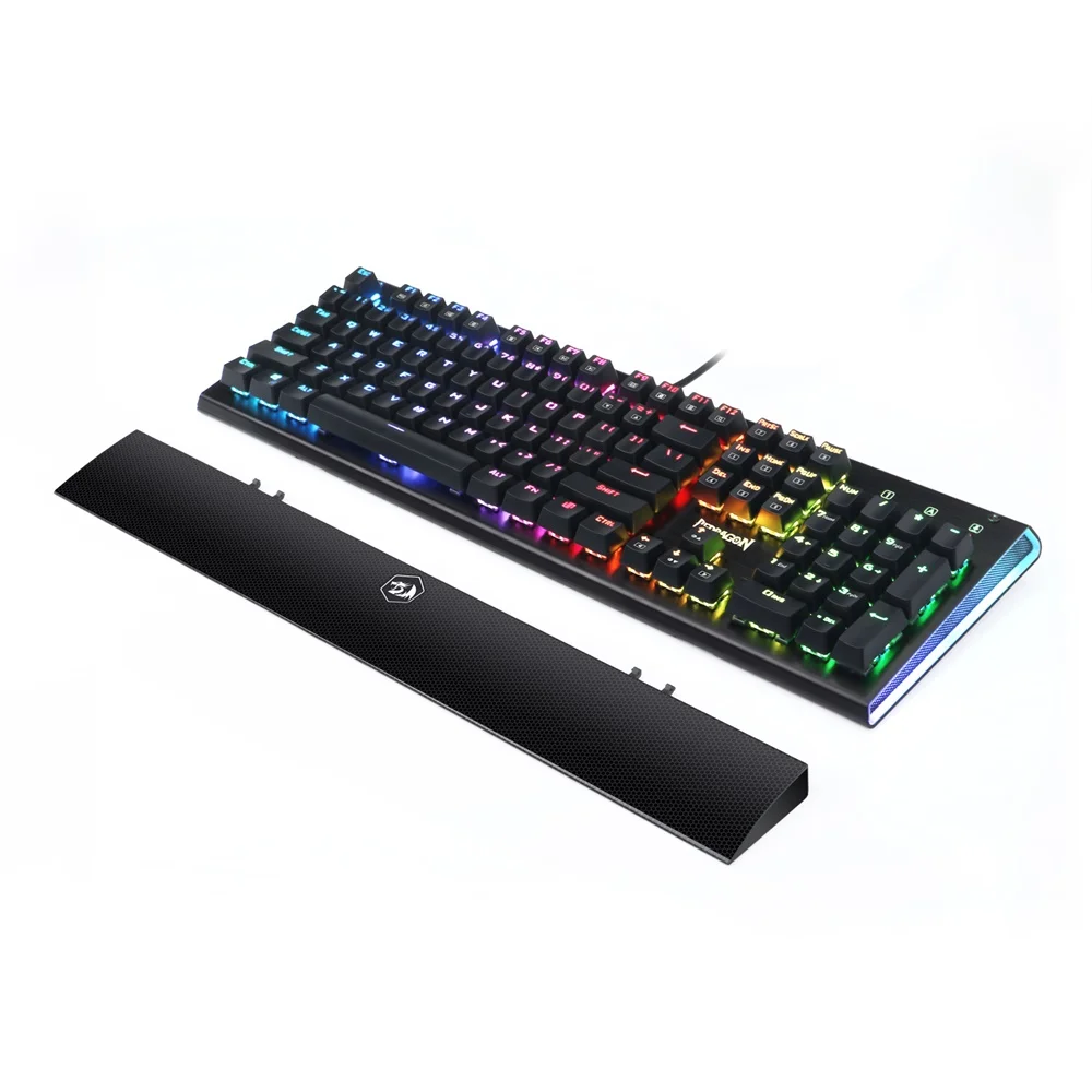 Механическая игровая клавиатура Redragon K569 ARYAMAN с RGB подсветкой 104 клавиш подставкой