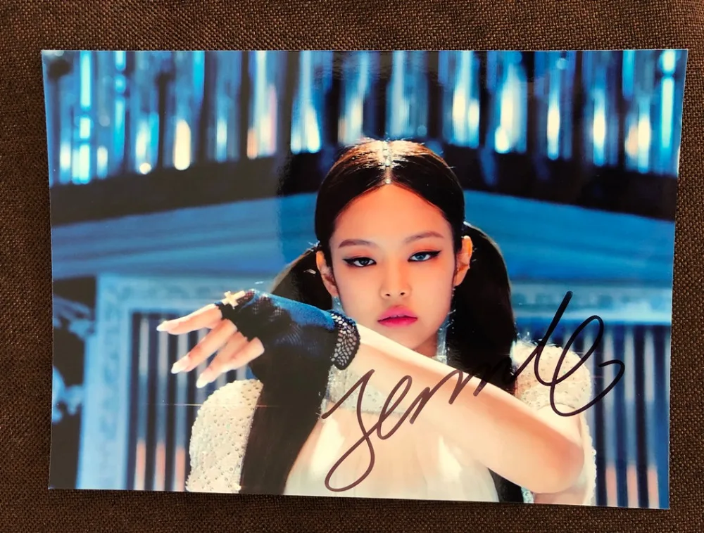 Ручная подписка BLACKPINK Jennie autographed KILL THIS LOVE photo 5*7 k-pop 4Y2