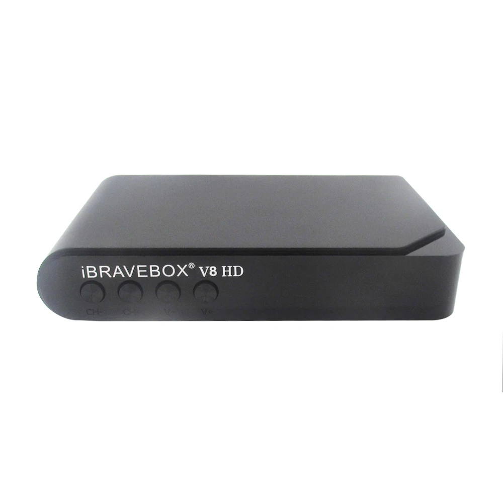 iBRAVEBOX V8 HD DVB-S/S2 Satellite TV Receiver Decoder 1080PFull HD support Clines Italy Spain Arabic CCCam via USB Wifi antenna