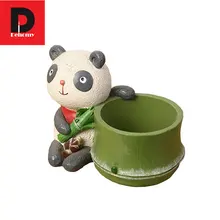Dehomy Creative Cartoon Flower Pots Multi flower Pots Resin Pots Micro landscape Bloempot Ornament Home Decoration