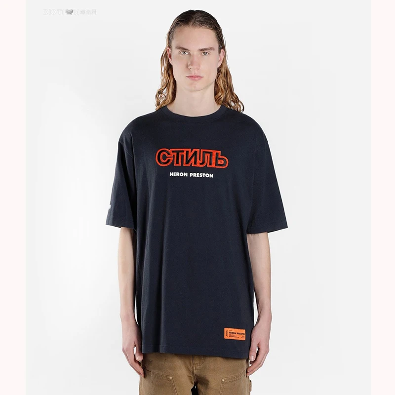 

19SS Heron Preston TShirt Men Women Streetwear Harajuku Heron Preston T-Shirt White Black Full Print Heron Preston TShirts