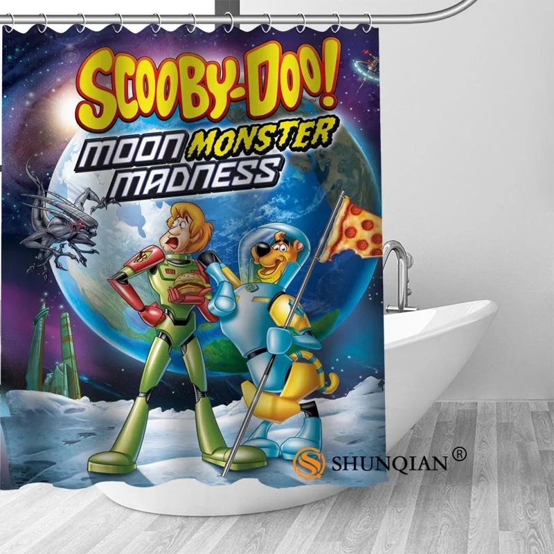 Пользовательские занавески для душа Scooby Doo, занавески для ванной комнаты, высокое качество, полиэстер, занавески для ванной, для дома, отеля, украшения для ванной комнаты - Цвет: Shower Curtain