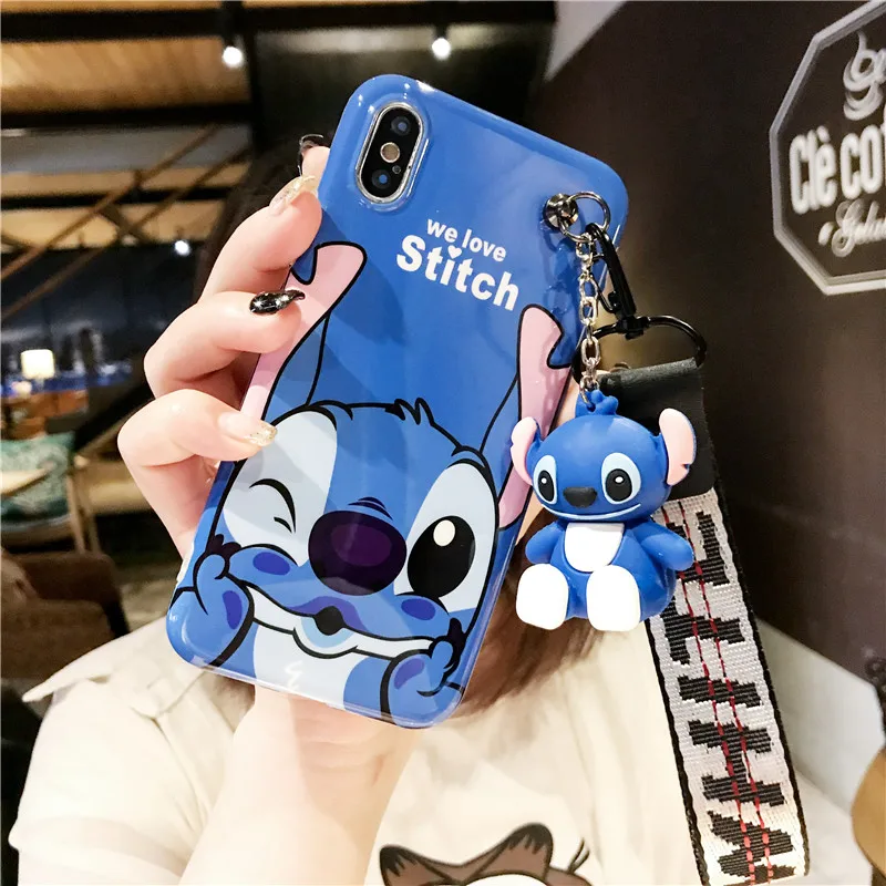 Чехол для iPhone XS max XR X Stitch задняя крышка с милым мультяшным медведем 8plus 7 6 6S plus