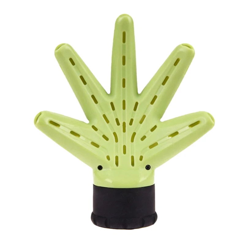 Hair Dryer Diffuser Hand Type Wind Blower Salon Hair Curling Hair Tool Accessories - Цвет: Green