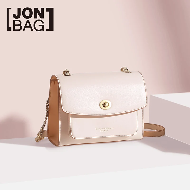 

JONBAG Net red light bag female texture slung small square bag casual women's chain handbags 2019 new wave