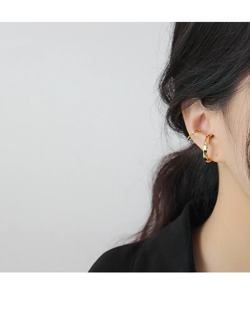 SHANICE INS 925 пробы серебряные минималистичные серьги-клипсы для ушей без пирсинга для женщин девушек