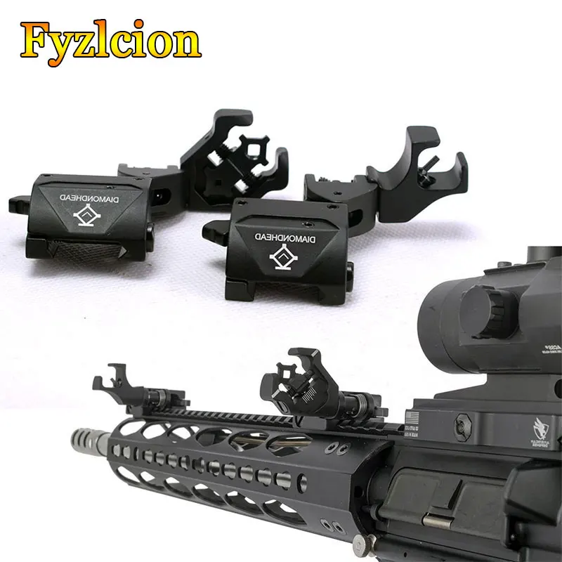 

Hunting caza Folding 45 Degree Rapid Foldable Offset Transition Backup Iron Sight for 20mm Rail Handguard Mount