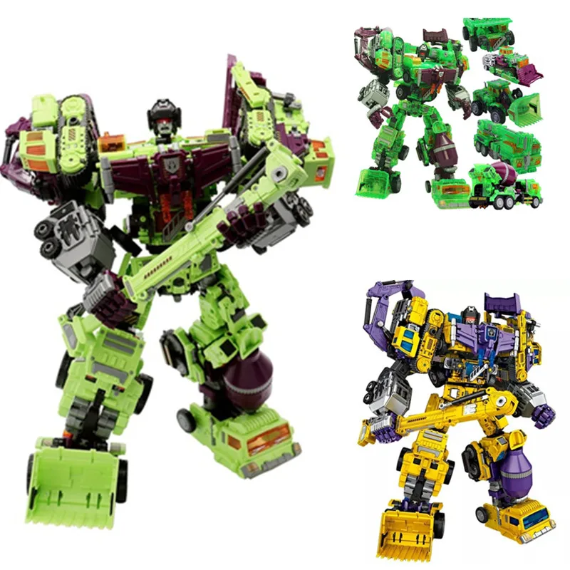 

[Promotion] NBK 1-6 Action figure Robot Ko Devastator LONG HAUL Scraper Mixmaster Figure Toy Action Figure Toys for kids gift