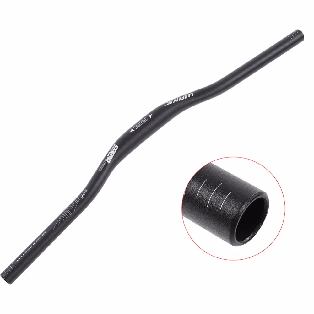 Bicycle Handlebar Aluminum Alloy 620mm Black Mountain Bike Swallow