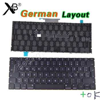 

New Laptop A1534 German Keyboard GR Backlight Backlit +Screws for Macbook 12" A1534 DE Deutsch Keyboard 2015 Year