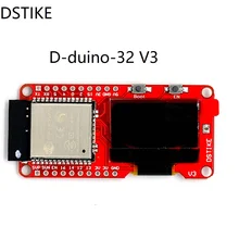 DSTIKE D-duino-32 V3 (ESP32 + Oled) ESP-Wroom-32 WiFi + Bluetooth BLE NodeMCU WIFI placa de desenvolvimento da Internet das Coisas baseado ESP32
