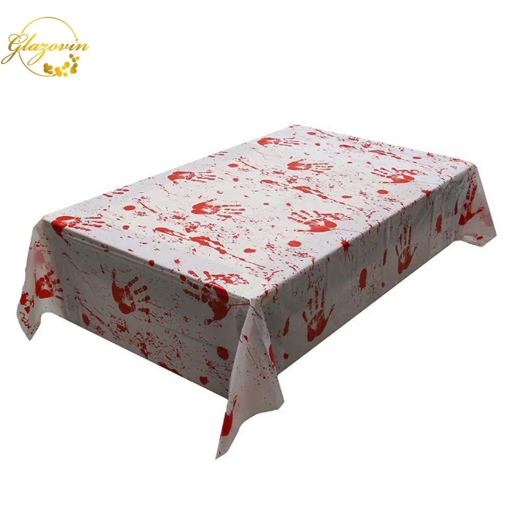 

Glazovin Halloween Party Decoration Bloodshed Tablecloth/Apron Haunted House Horror Decoration Halloween Scary Horror Scene 2019