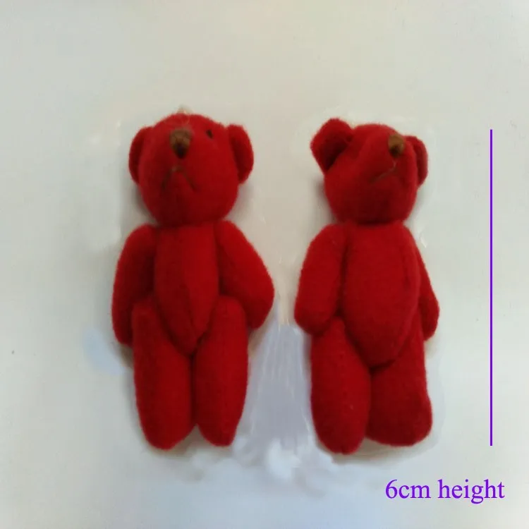 red, 6cm jointed bear,jjzh-2015428pjb107