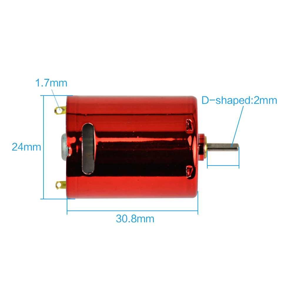 Aiyima 7,4 V 50000 RPM directa de la fábrica de magia roja, 370 DC Motor para bomba de agua 11,1 V 75000 RPM alta velocidad DC Motor de alto par