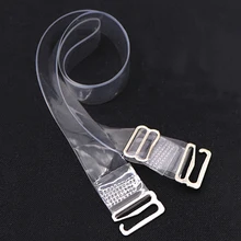 1,8 см Для женщин Невидимые бретели бюстгальтера эластичная металлическая пряжка прозрачные бретели для бюстгалтера Регулируемый силиконовый бюстгальтер на крючках удлинители