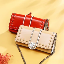 Женская летняя сумка из натуральной кожи, Женская сумочка, маленькая сумка через плечо, женская сумка через плечо, клатч, телефон