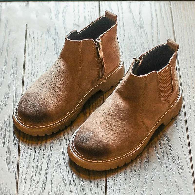 

Kids Winter Shoes New Warm Boots Children's Fashionable Soft Sole Martin Boots Boys and Girls Waterproof Fashion Ankle Boots