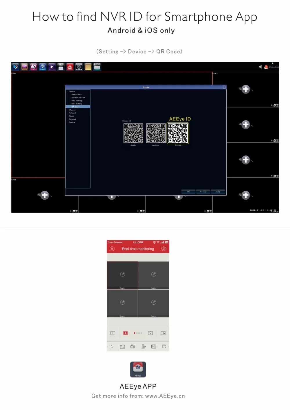 How To find nvr ID For Smartphone App