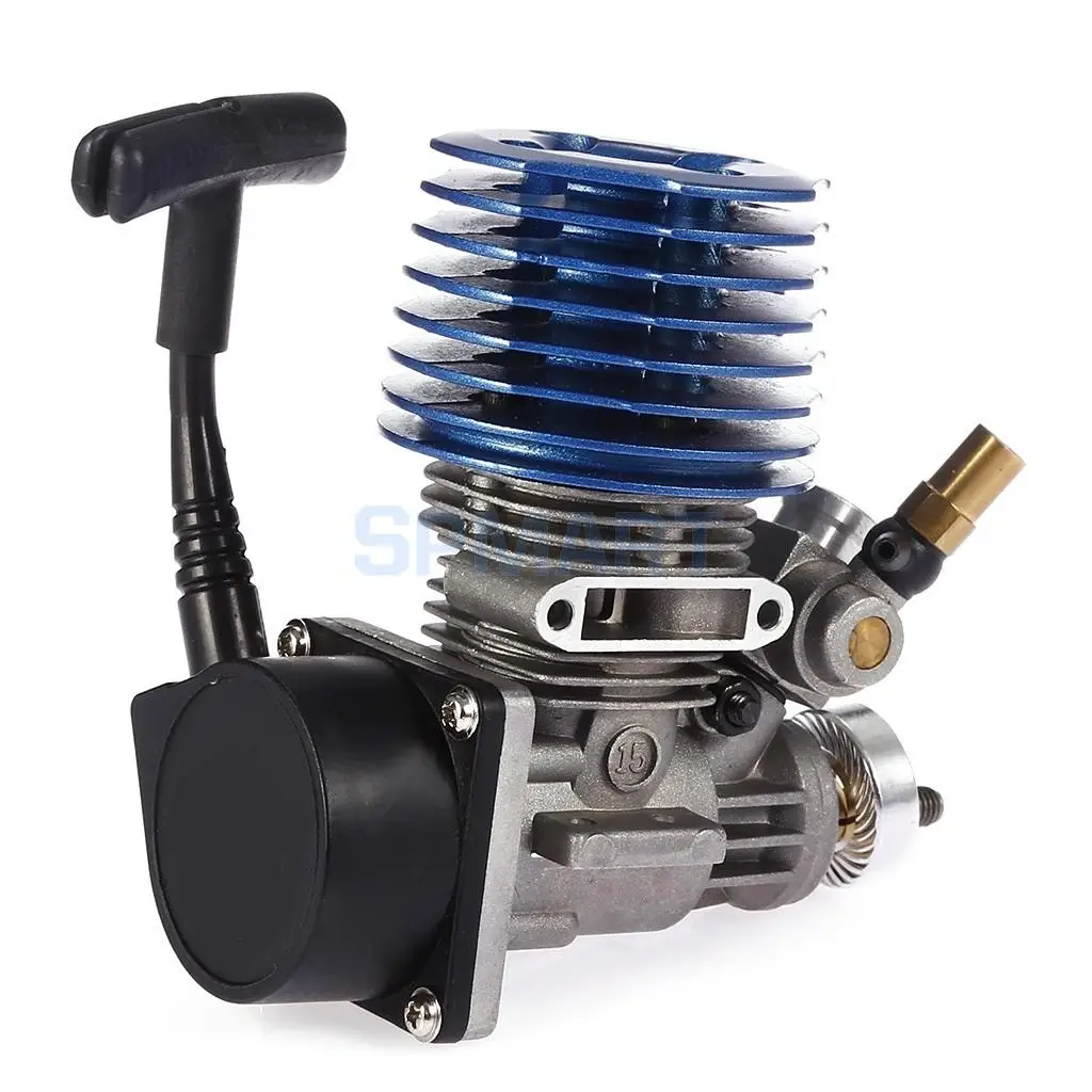 

2.49cc 15 Side Exhaust Hand Pull Starter Engine for 1:8 1:10 Radio Remote Control Toys Parts