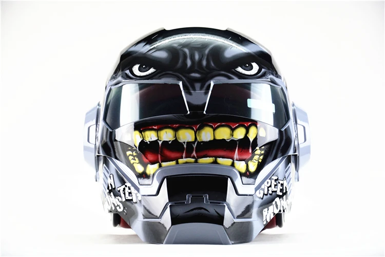 And iron man Personality high-end motorcycle helmet retro the off-road giant ash | Автомобили и мотоциклы