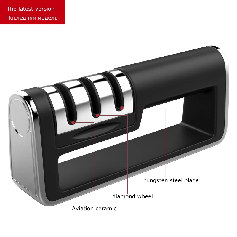 

3 Stages Kitchen Knife Sharpener Ceramic Diamond Knife Sharpener Sharpening Stone Kitchen Tool Grindstone Whetstone LATEST