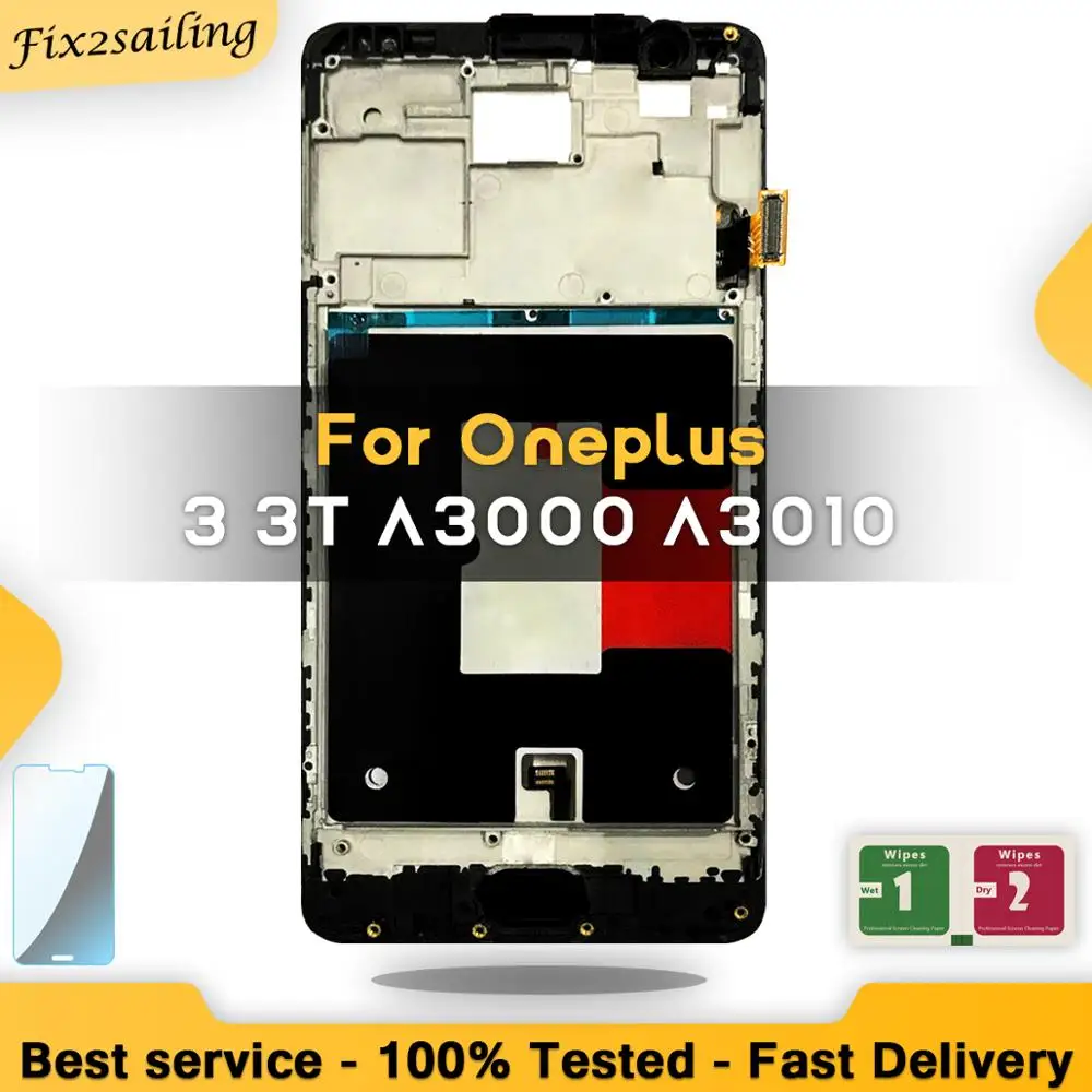 5 дюймовый ЖК-экран для Oneplus 3T A3010 A3000 A3003 экран дисплея протестированный Замена с