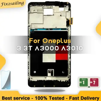 

5.5 inch Lcd Screen For Oneplus 3T A3010 A3000 A3003 Display Screen Tested Screen Replacement With Frame