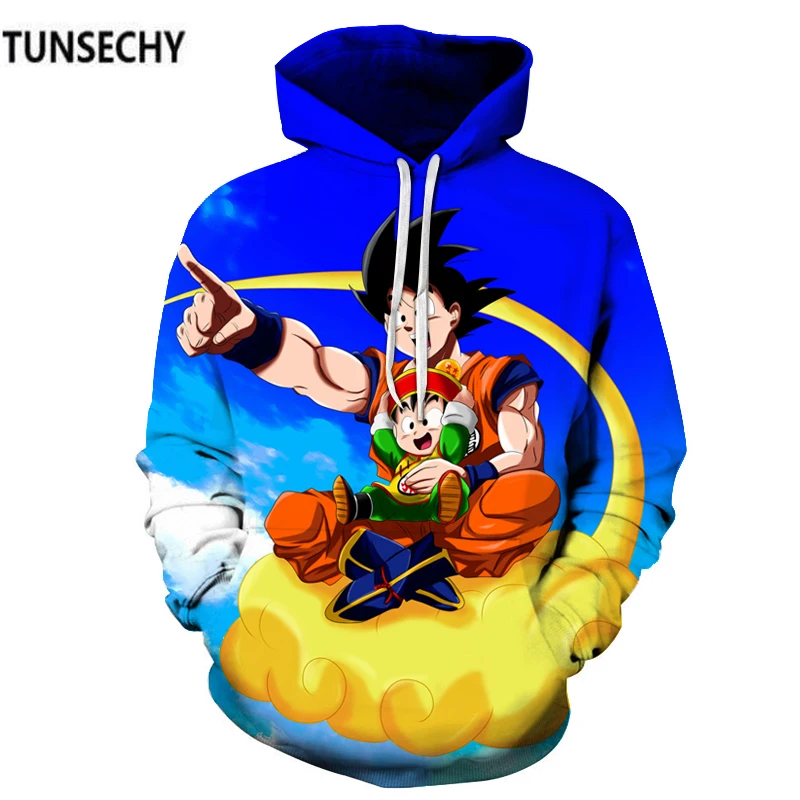 

New spring and autumn season 7 dragon ball monkey empty hooded garment round collar long sleeve men's and women's hoodies