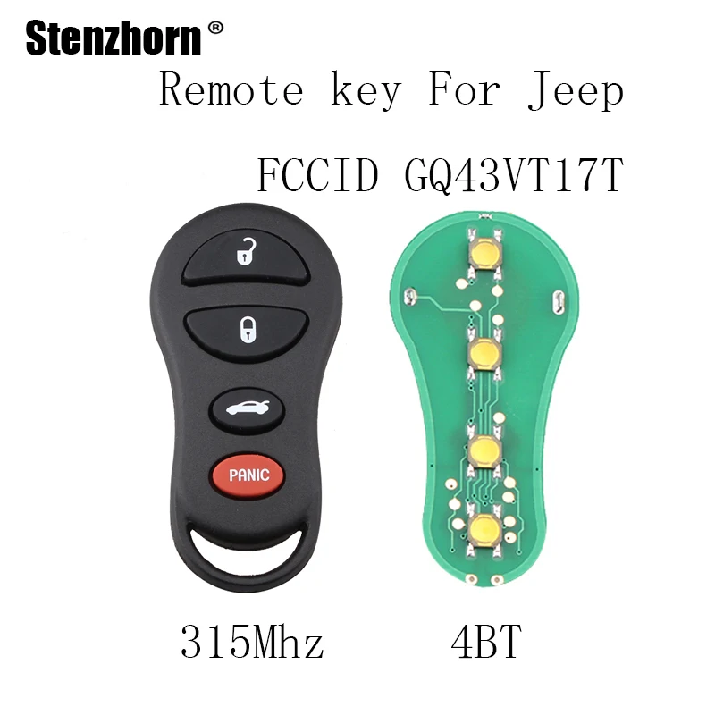 Stenzhorn 4Buttons 315Mhz For font b Jeep b font font b Liberty b font 2002 2003