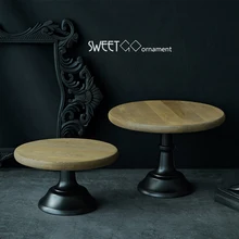 SWEETGO Wood cake stand 10 12inch wedding cake font b tools b font fondant cake display