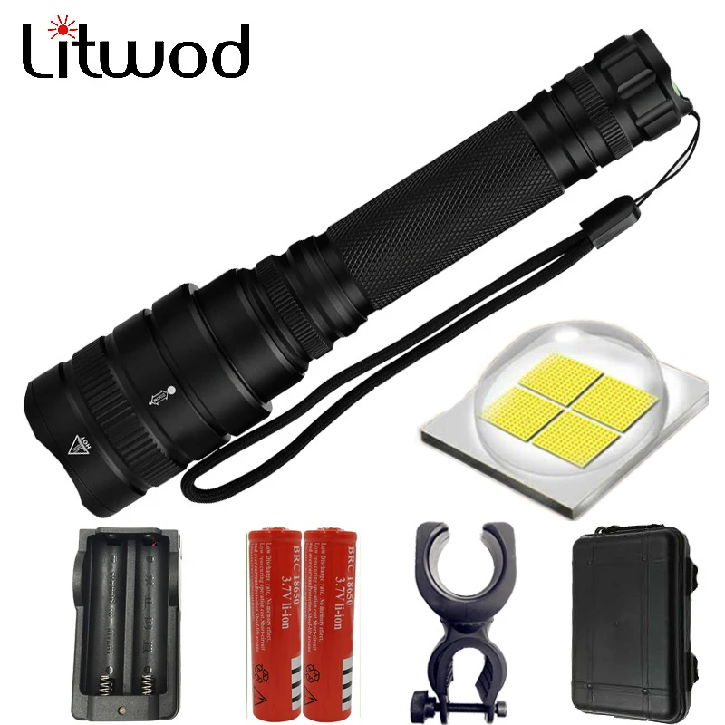 

XHP70 Powerful LED flashlight Tactical Zoom torch flashlight Rechargeable Lantern 10000lm Camping hunting lamp 18650 z201515