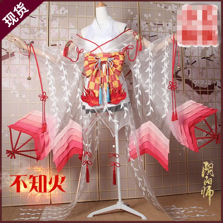 2019 популярная игра Onmyoji SSR Shiranui Косплей великолепное кимоно сексуальный Хэллоуин