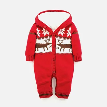 

Winter Warm Baby Rompers Knit Newborn Boys Girls Jumpsuits Outfits Long Sleeves Infant Girls Overalls Children Wear