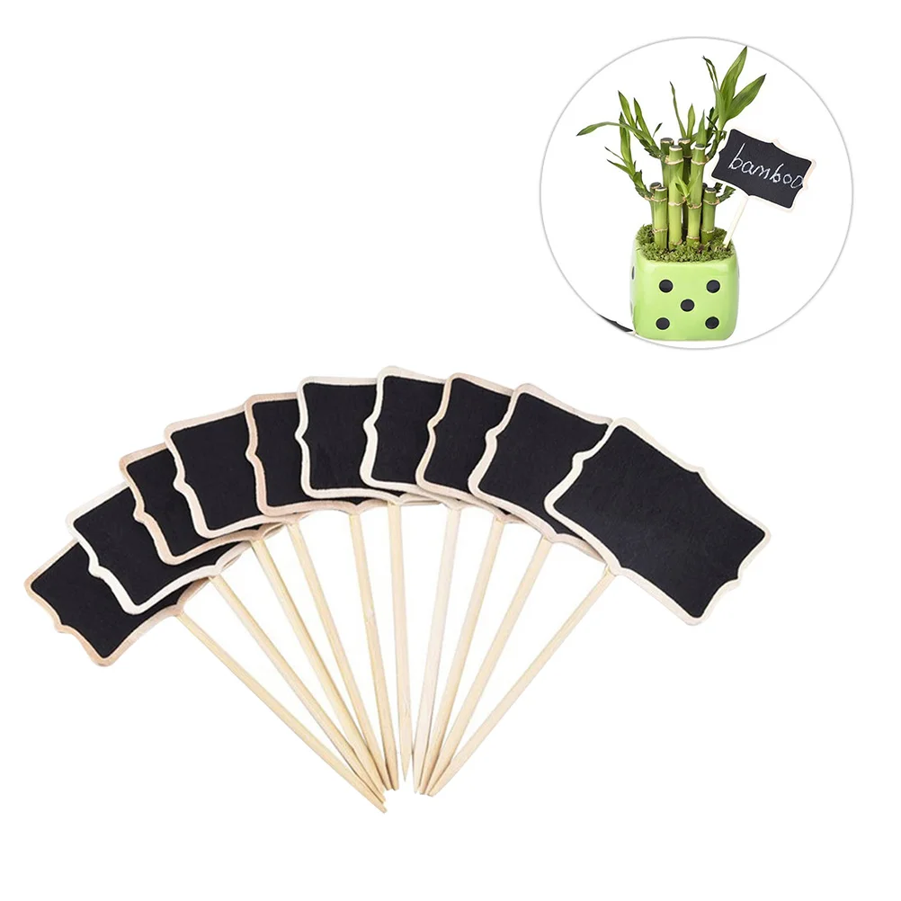 

20pcs Mini Chalkboards Rectangle Blackboard for Message Board Signs Chalkboard Price Tags Plant Tag Blackboard for Home Garden