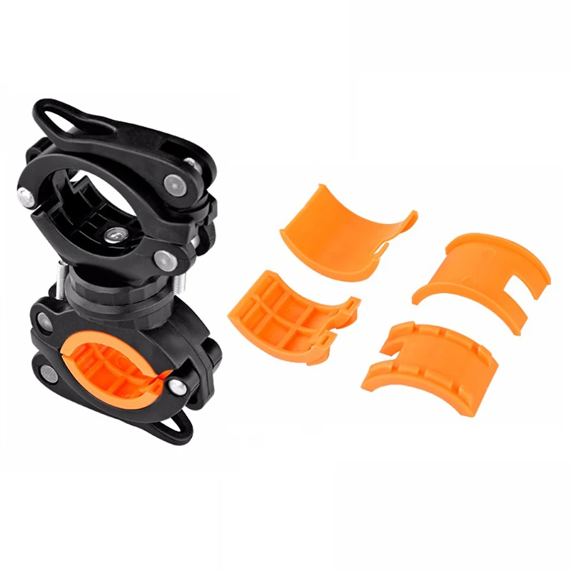Best 360 Degree Rotation Cycling Bike Bicycle Flashlight Torch Mount LED Head Front Light Holder Clip Bicycle Accessories 4 Colors 4