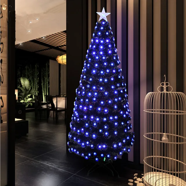 18 m 180cm full black blue pentacle colorful led christmas tree lighted christmas fiber tree - Black Christmas Tree With Purple Decorations 18 m 180cm full black blue pentacle colorful led christmas tree lighted christmas fiber tree - Black Christmas Tree With Purple Decorations