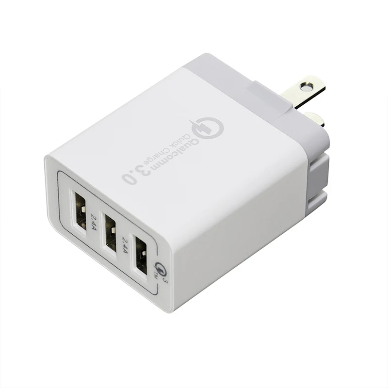 США Plug Quick Charge 3 USB выход, адаптер быстрой зарядки телефона, совместимый США Япония Канада Бразилия и т. д