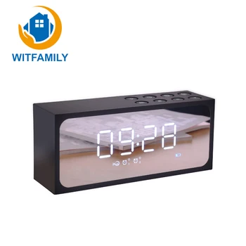 

Multifunction Noiseless LED Mirror Despertador Digital Display Alarm Clock Time Temperature Electronic Mini Bedside Clock