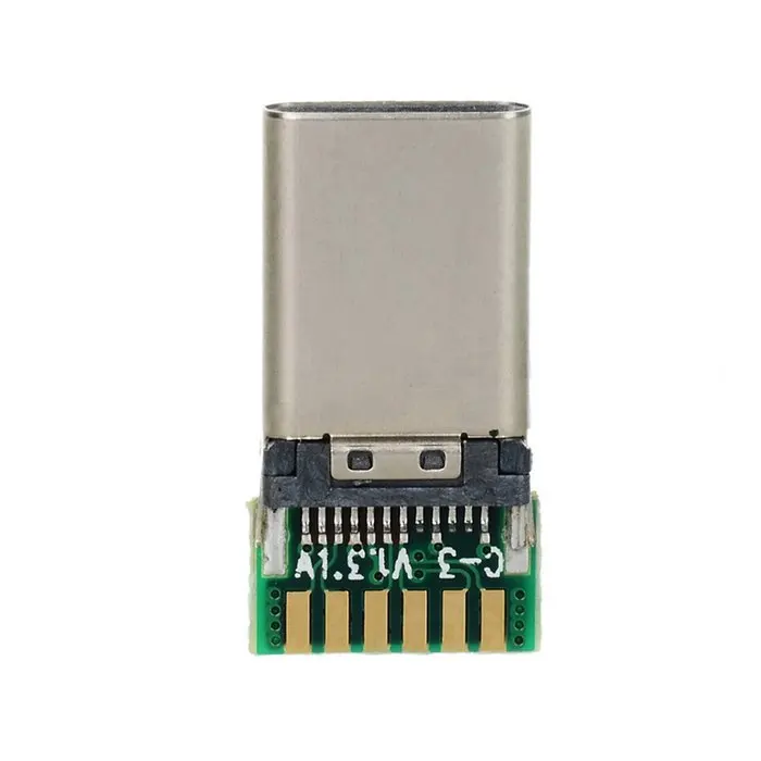 

CYDZ 10pcs/lot DIY 24pin USB 3.1 Type C USB-C Male Plug Connector SMT type Attached with PC Board